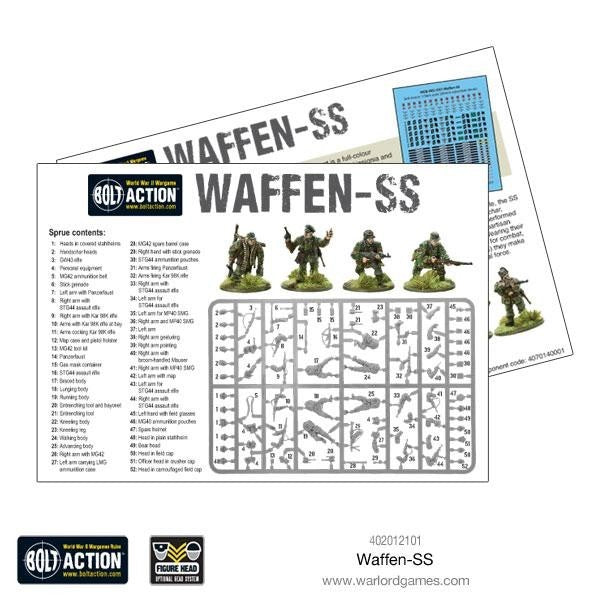 Warlord Games Bolt Action 1:56 Scale Waffen-SS WWII SS-Grenadiers - 402012101