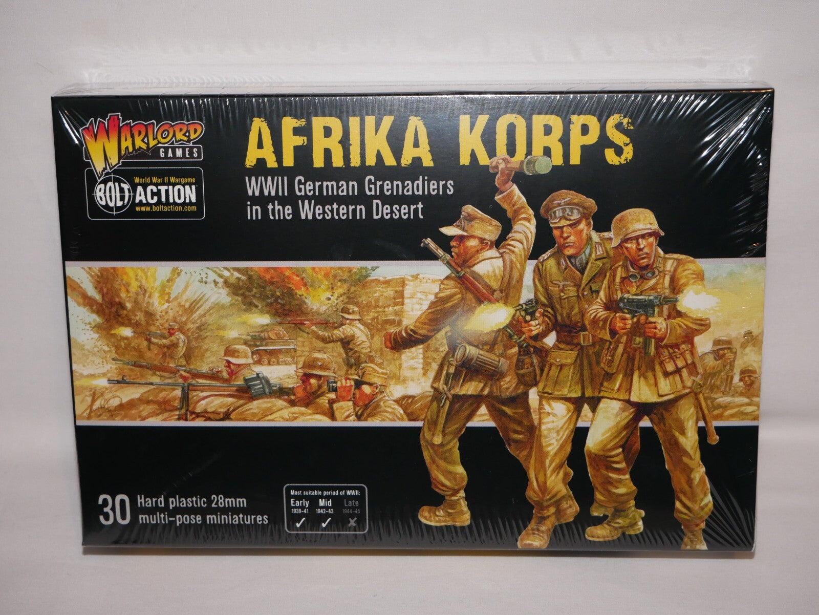Warlord Games Bolt Action 1:56 Afrika Korps WWII German Grenadiers - 402012030
