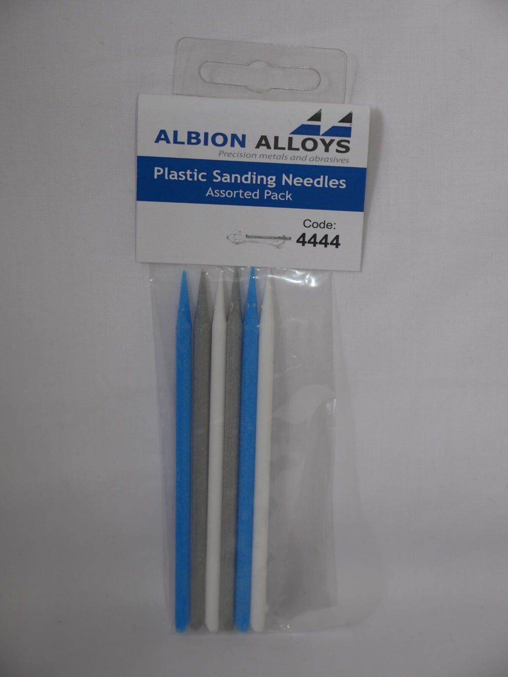 Albion Alloys Plastic Sanding Needles 6 Piece Assorted Pack For Modelling - 4444