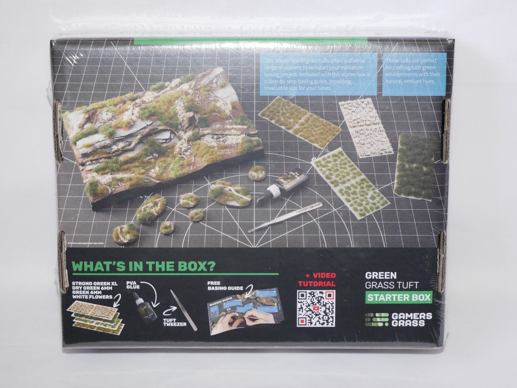 Gamers Grass Green Grass Tuft Basing Starter Box For Mini Wargaming Bases - GGSB-G