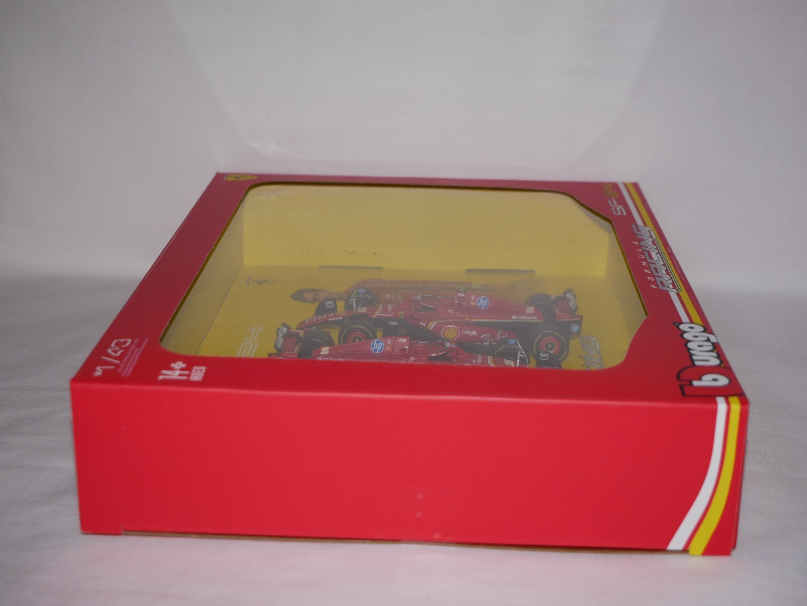 Burago 1:43 Scale Scuderia Ferrari F1 SF-24 Two Pack Leclerc & Sainz - #18-36856
