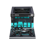 Burago 1:43 Scale Mercedes-AMG Petronas Forumla One Team Pit Pass Diorma Playset - #18-38458R