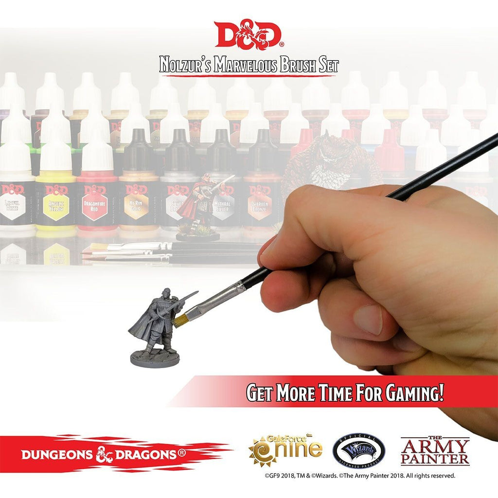 The Army Painter D&D Nolzur's Marvelous (3 Piece) Synthetic Hairbrush Set - 75003