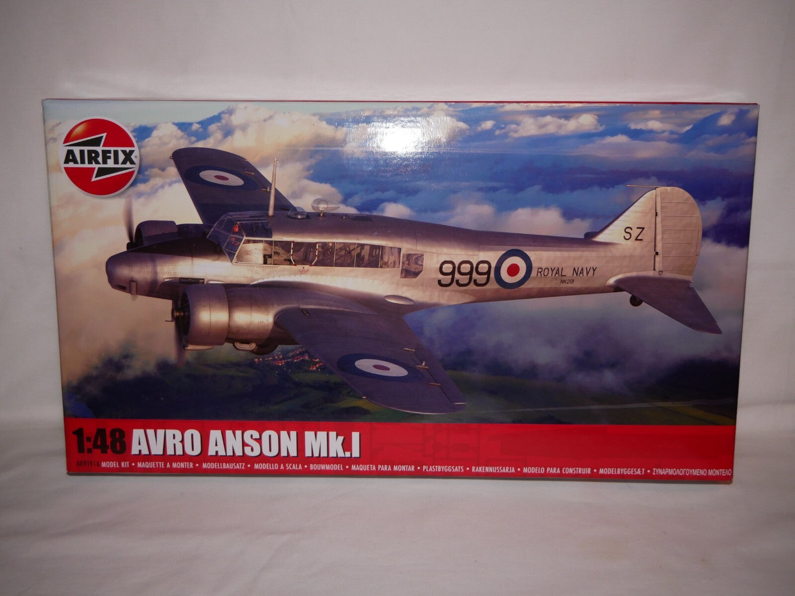 Airfix 1:48 Scale Avro Anson Mk.I Model Aircraft Kit Skill Level 2 - A09191A
