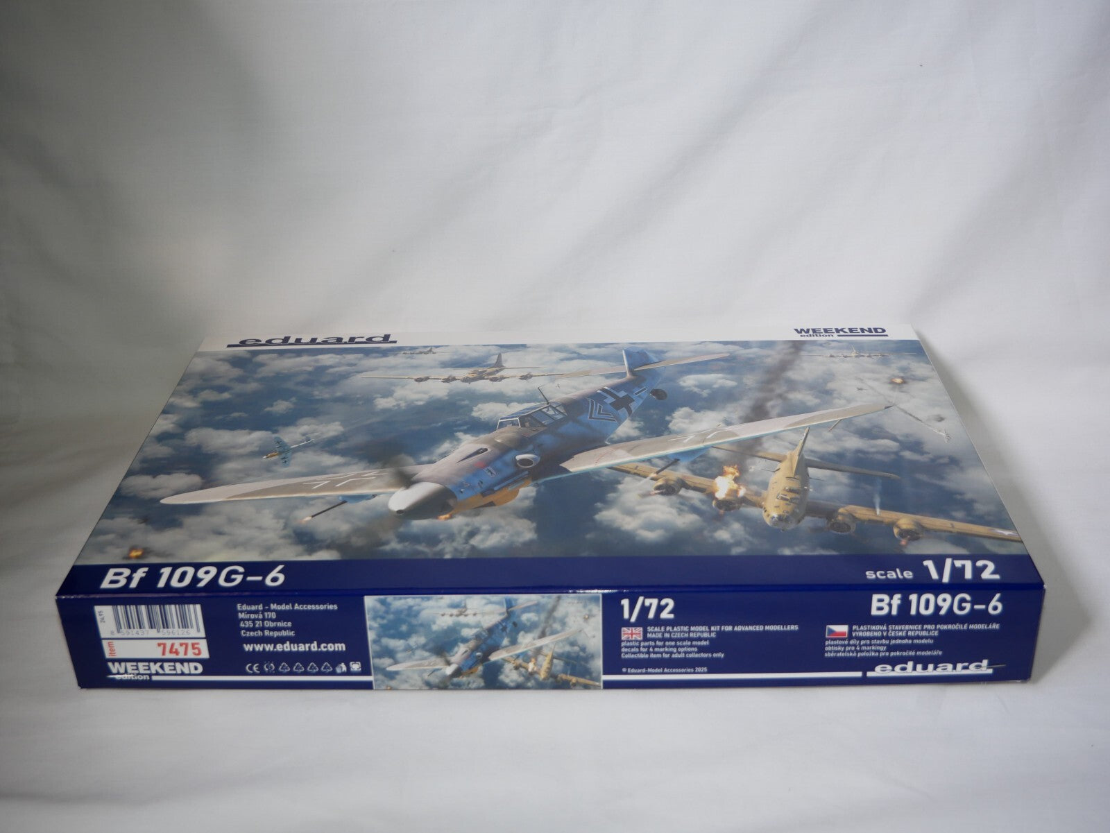 Eduard 1:72 Scale WWII Messerschmitt Bf 109G-6 Weekend Edition Model Kit - 7475