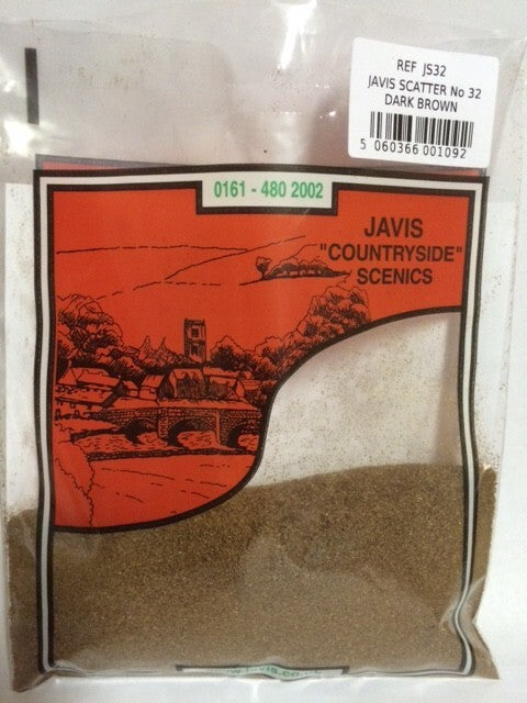 Javis "Countryside" Scenics No 32 Dark Brown Scatter JS32