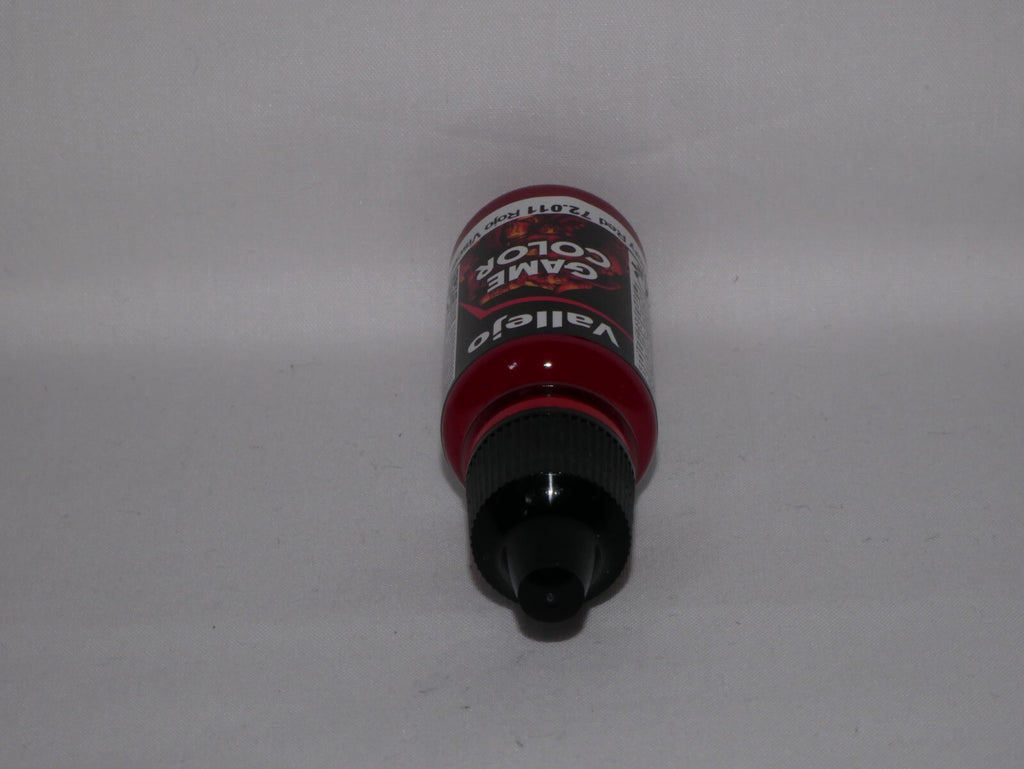 Vallejo Game Color Acrylic Range Gory Red 18ml/0.6 fl oz Dropper Bottle - 72.011