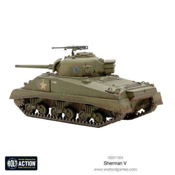 Warlord Games Bolt Action 1:56 WWII USA Sherman V (M4A4) Medium Tank - 402011004