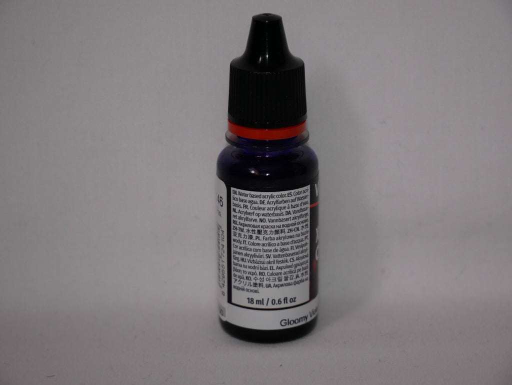 Vallejo Xpress Color Acrylics Gloomy Violet 18ml/0.6 fl oz Dropper Bottle 72.410