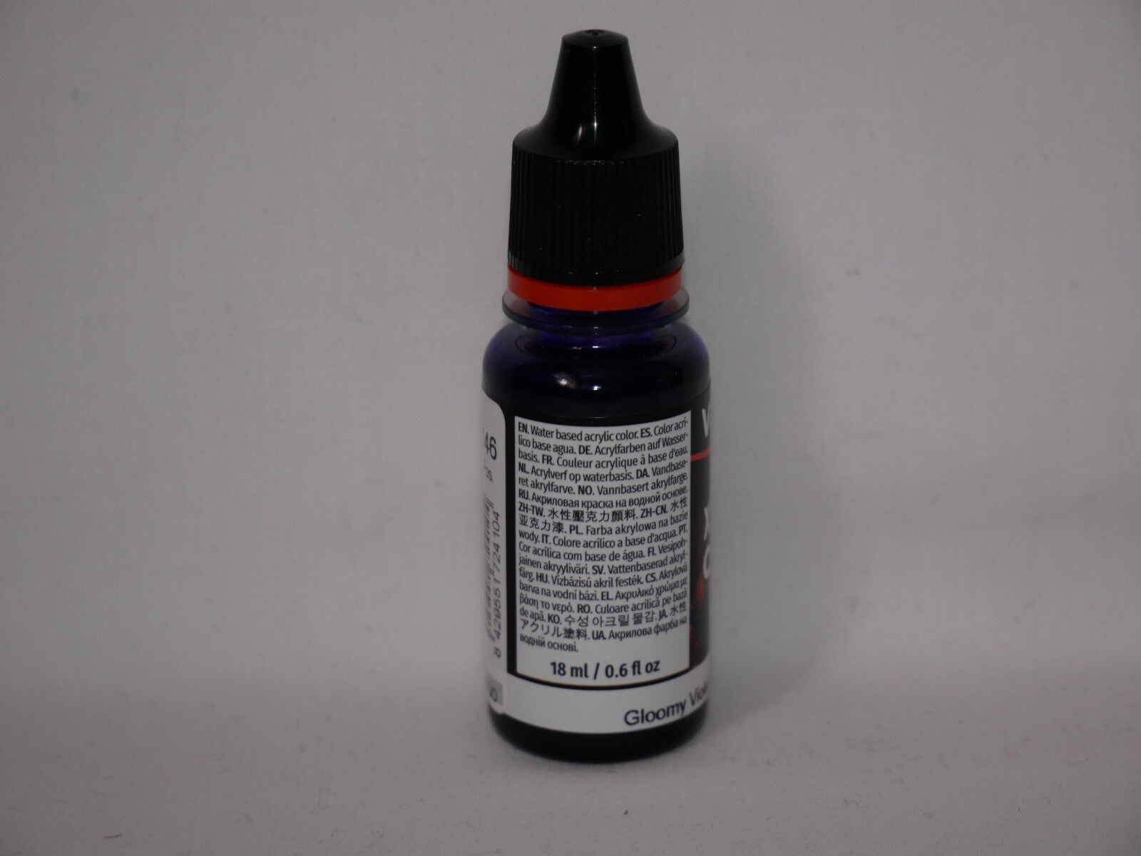 Vallejo Xpress Color Acrylics Gloomy Violet 18ml/0.6 fl oz Dropper Bottle 72.410