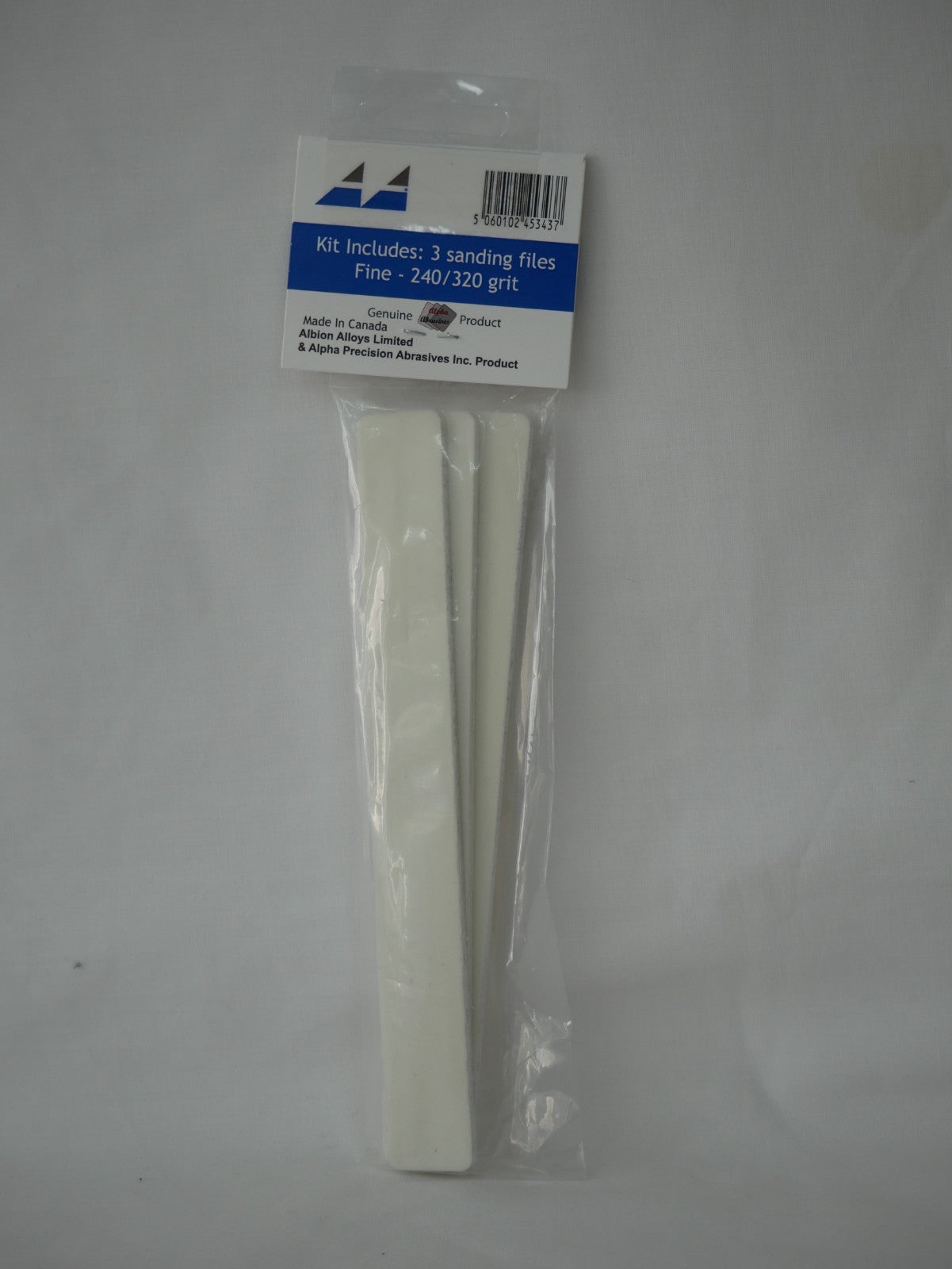 Albion Alloys Professional Fine Sanding Files 240/320 Grit 165mm x 20mm - 343