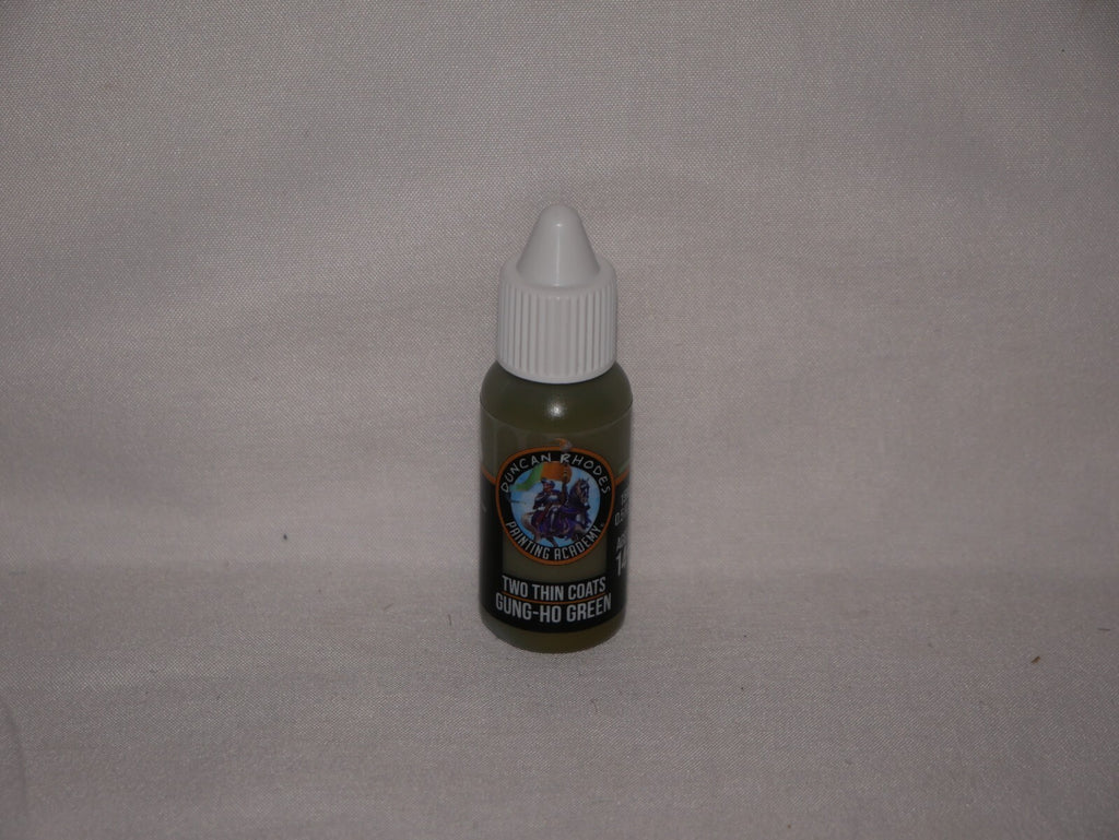 Duncan Rhodes Painting Academy 'Two Thin Coats' Gung-Ho Green 15ml Bottle 10080