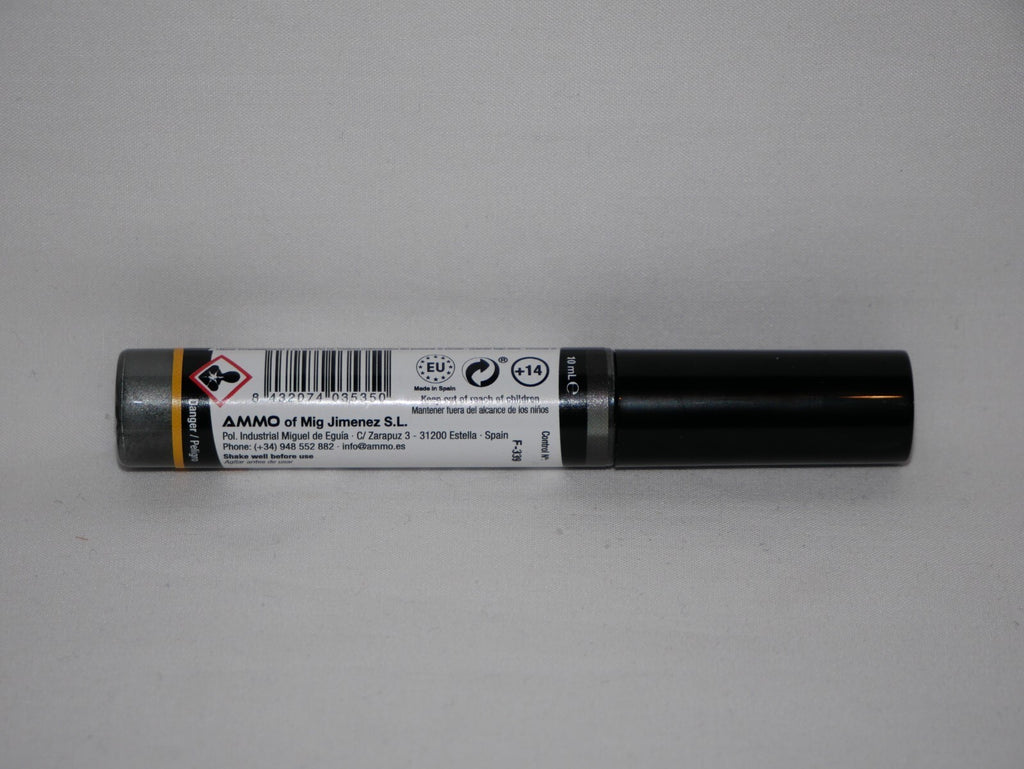 Ammo By Mig Jimenez Gun Metal Oilbrusher With Fine Brush Applicator - A.MIG-3535