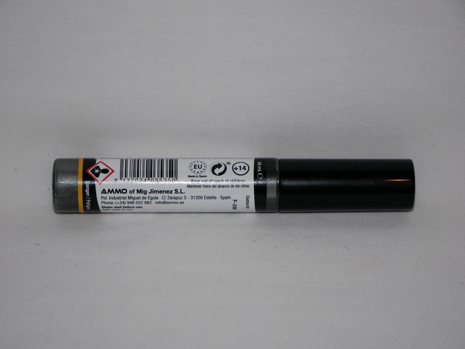 Ammo By Mig Jimenez Gun Metal Oilbrusher With Fine Brush Applicator - A.MIG-3535