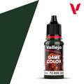 Vallejo Game Color Acrylic Range Dark Green 18ml/0.6 fl oz Dropper Bottle 72.028