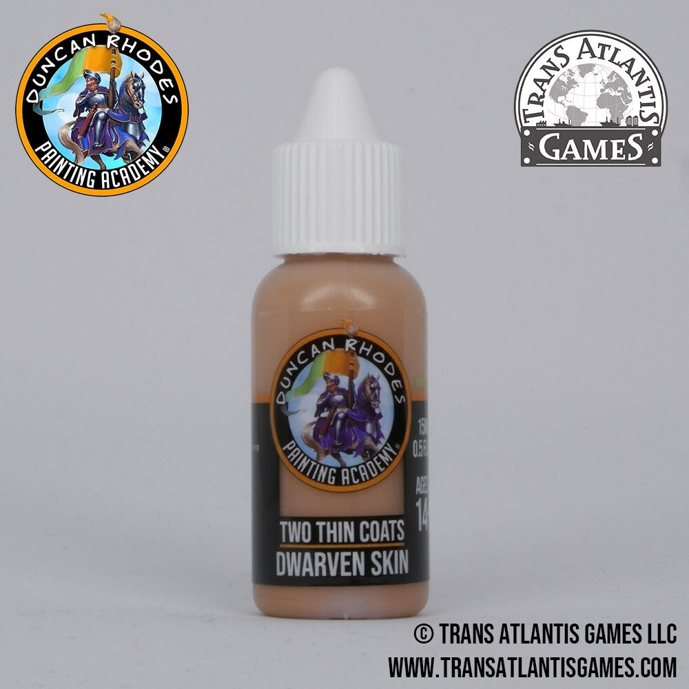 Duncan Rhodes Painting Academy 'Two Thin Coats' Dwarven Skin 15ml Bottle - 10026
