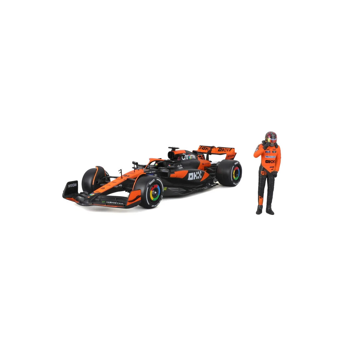 Burago 1:24 McLaren MCL38 Miami Grand Prix 2024 No.81 Oscar Piastri - #18-28040P