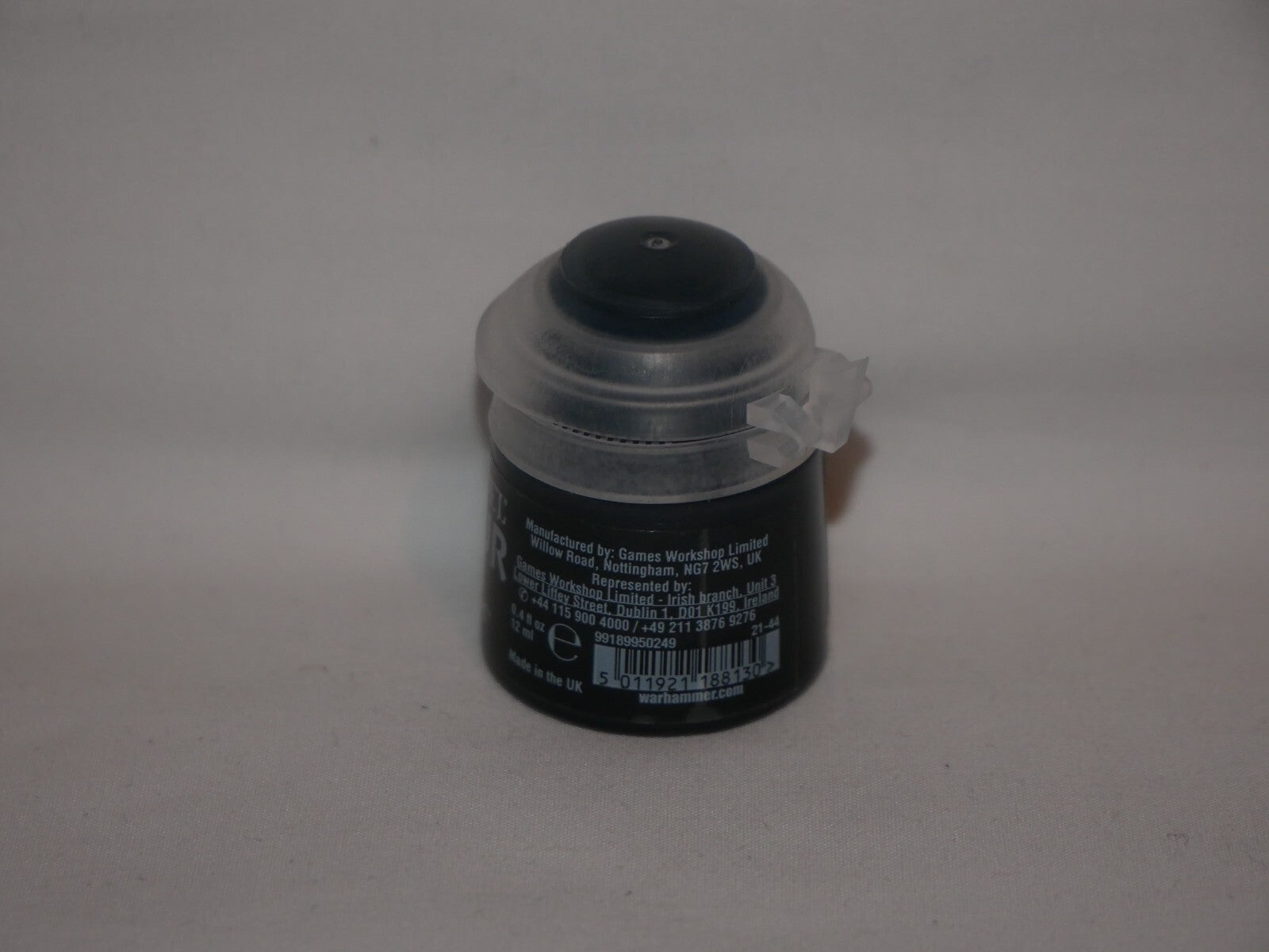 Games Workshop Citadel Colour Base Corvus Black Acrylic 12ml Paint Pot - (21-44)