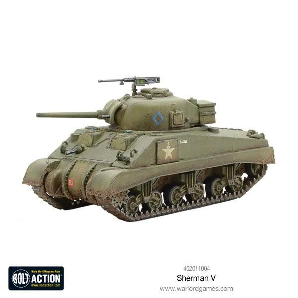 Warlord Games Bolt Action 1:56 WWII USA Sherman V (M4A4) Medium Tank - 402011004