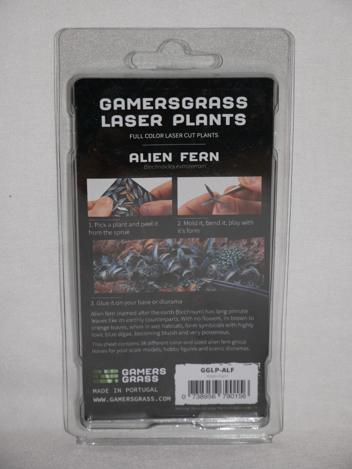 Gamers Grass Full Color Laser Cut Plants Alien Fern (38) Per Pack GGLP-ALF