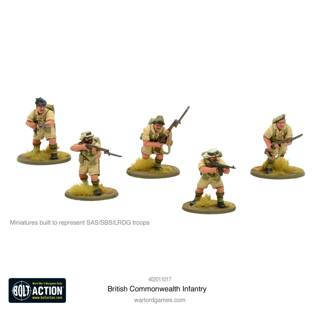 Warlord Games Bolt Action 1:56 Scale British Commonwealth Infantry - 402011017