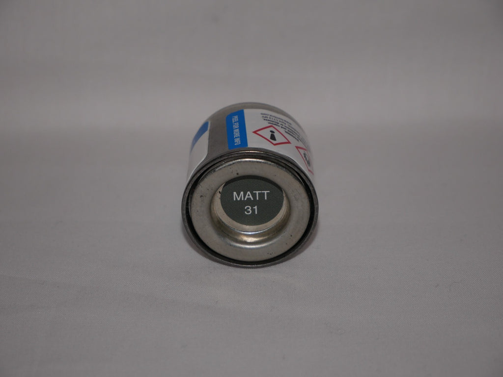 Humbrol Scale Modelling Enamel Paints Matt Slate Grey No 31 (14ml) Tub - AA0343