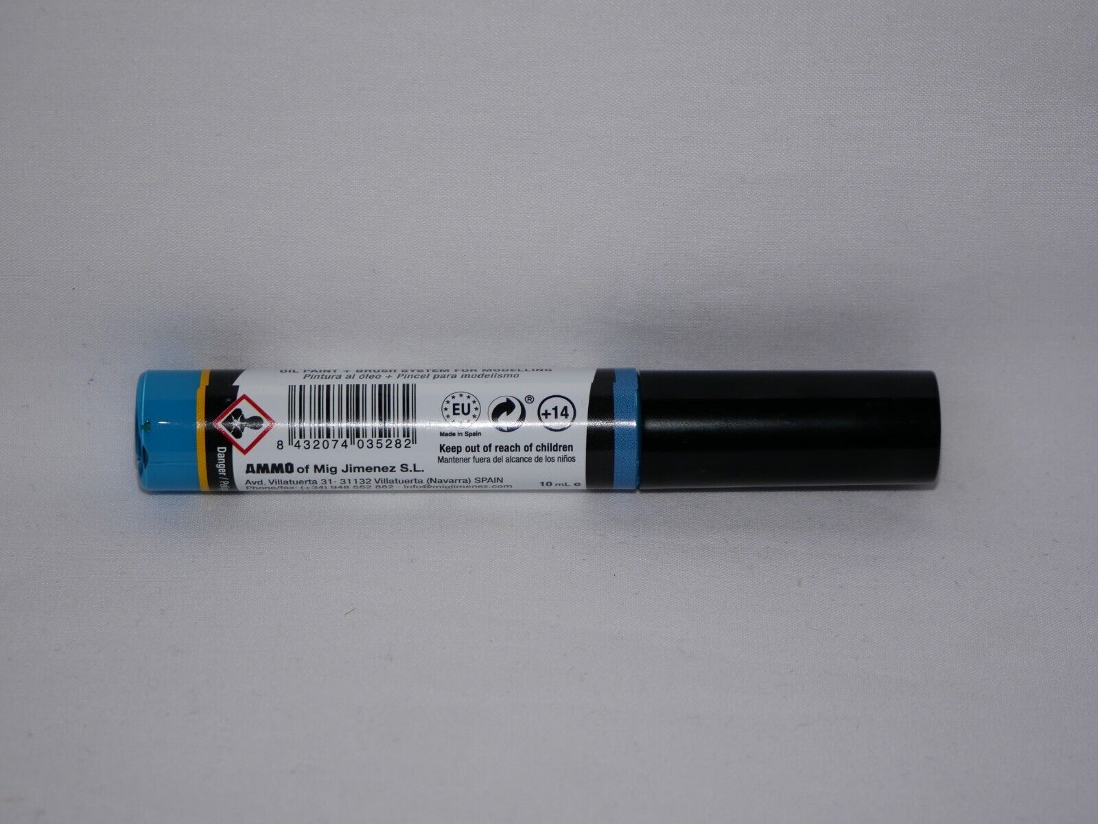 Ammo By Mig Jimenez Sky Blue Oilbrusher With Fine Brush Applicator - A.MIG-3528