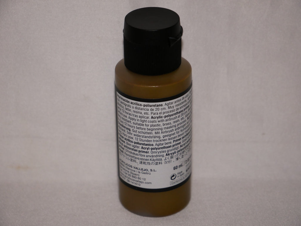Vallejo Polyurethane Surface Primer Earth Green (Early) 60ml Bottle - 73.611