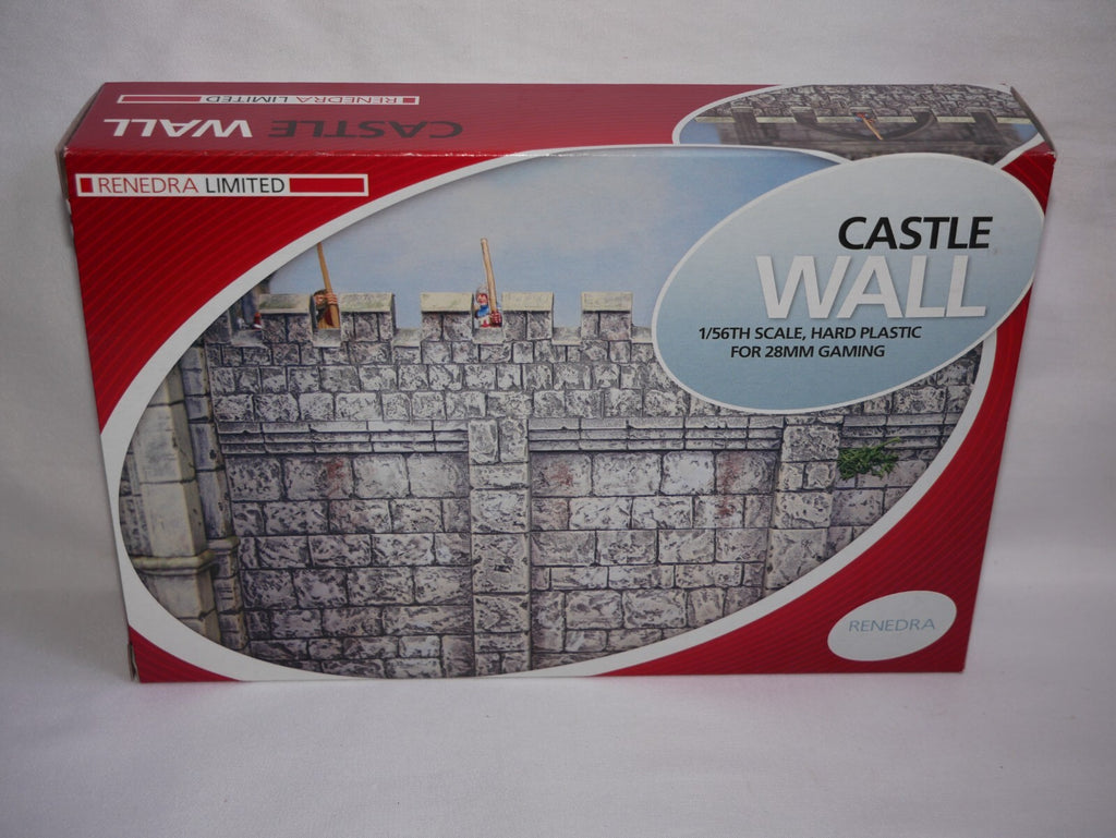 Renedra Ltd Generic Scenery & Bases 1/56th Scale Castle Wall Sections - RNWALL