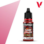 Vallejo Game Color Acrylic Washes Range Red 18ml/0.6 fl oz Dropper Bottle 73.206