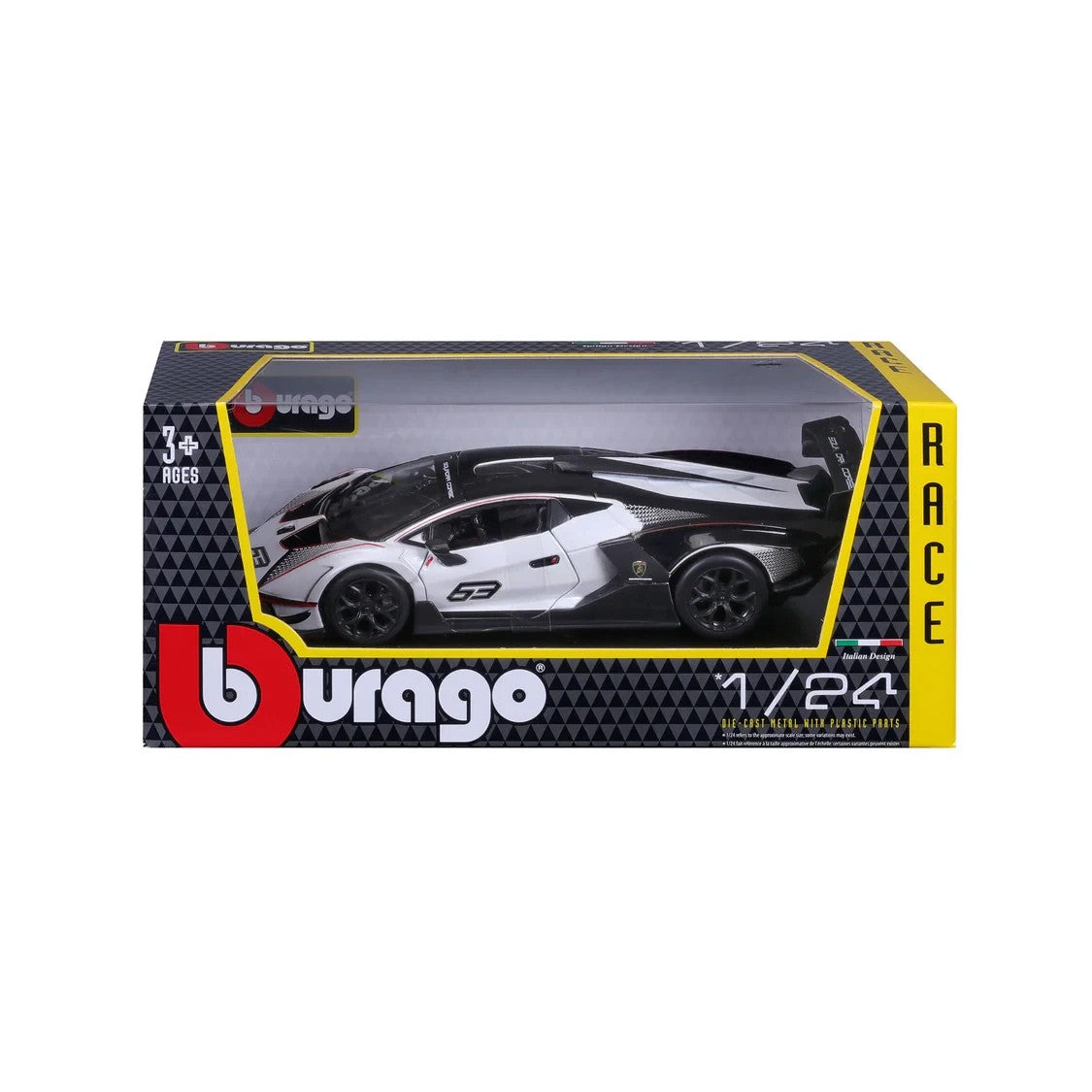 Burago 1:24 Scale Lamborghini Essenza SCV12 Track Only Sports Car - #18-28023