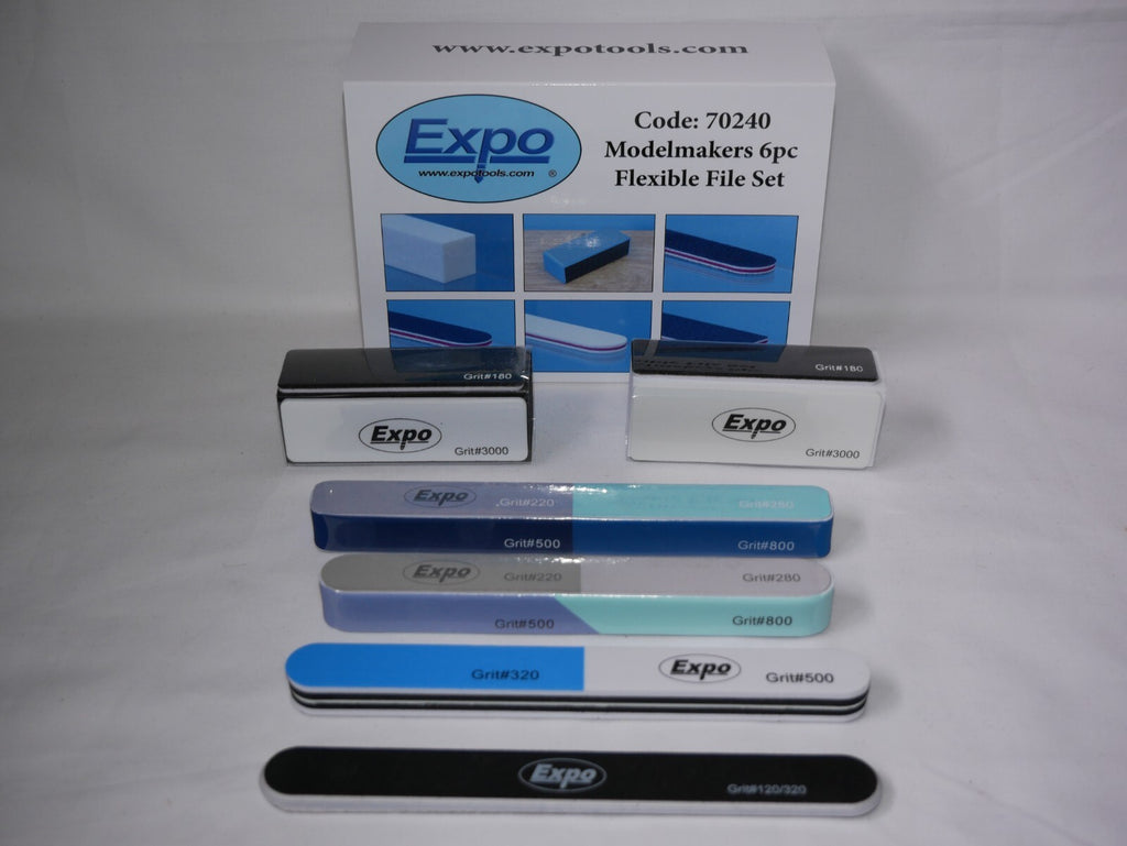 Expo Tools Scale Hobby Modelmakers (6 Piece) Flexible Sanding File Set - 70240