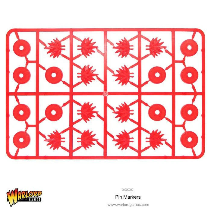 Warlord Games Bolt Action 1:56 Plastic Pin Markers Game Accessories - 999000001