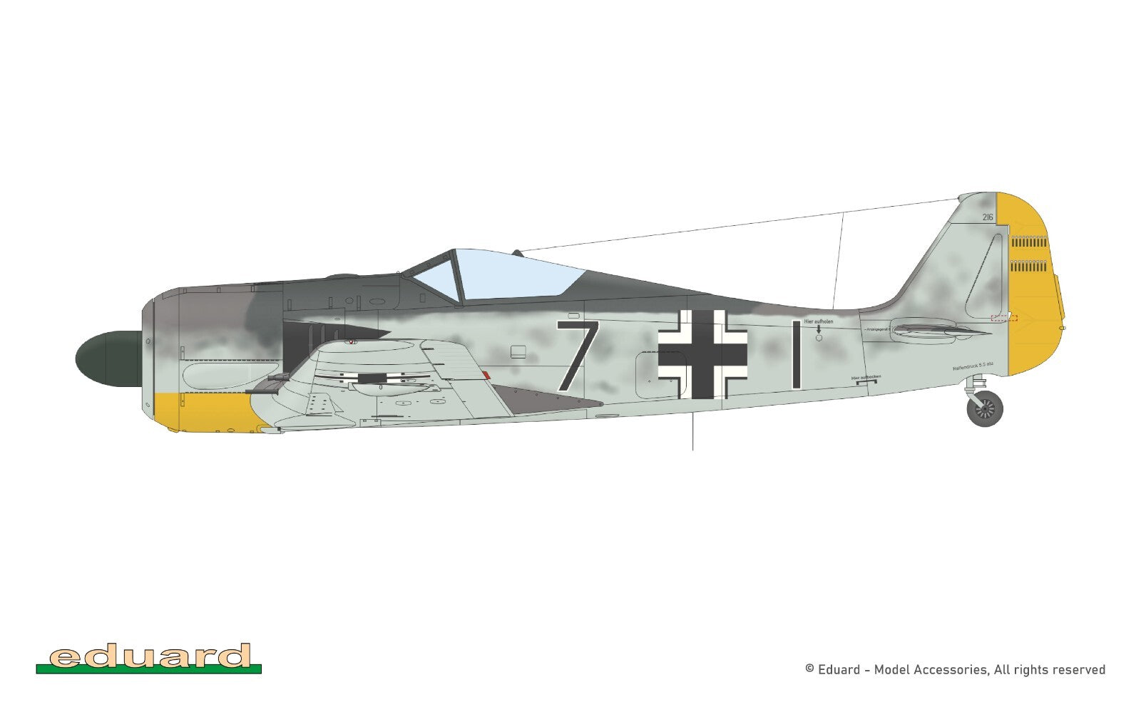 Eduard 1:48 Scale Focke-Wulf Fw 190A-3 Weekend Edition Model Plastic Kit- 84205