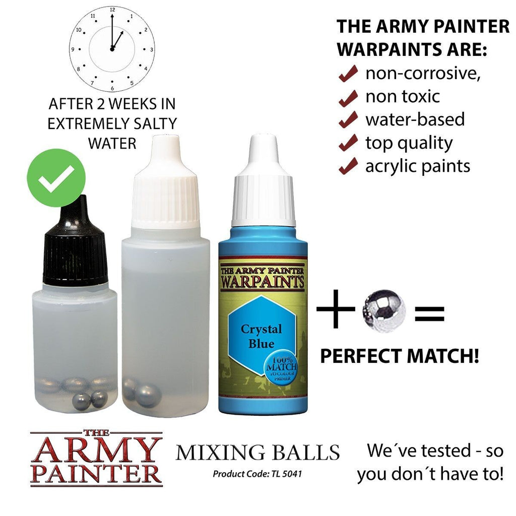 The Army Painter Stainless Steel Mixing Balls For Heavy Pigment Paints TL5041