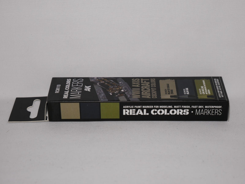 AK Interactive Real Color Markers WWII Axis Aircraft Cockpit Colors 3pcs RCM110