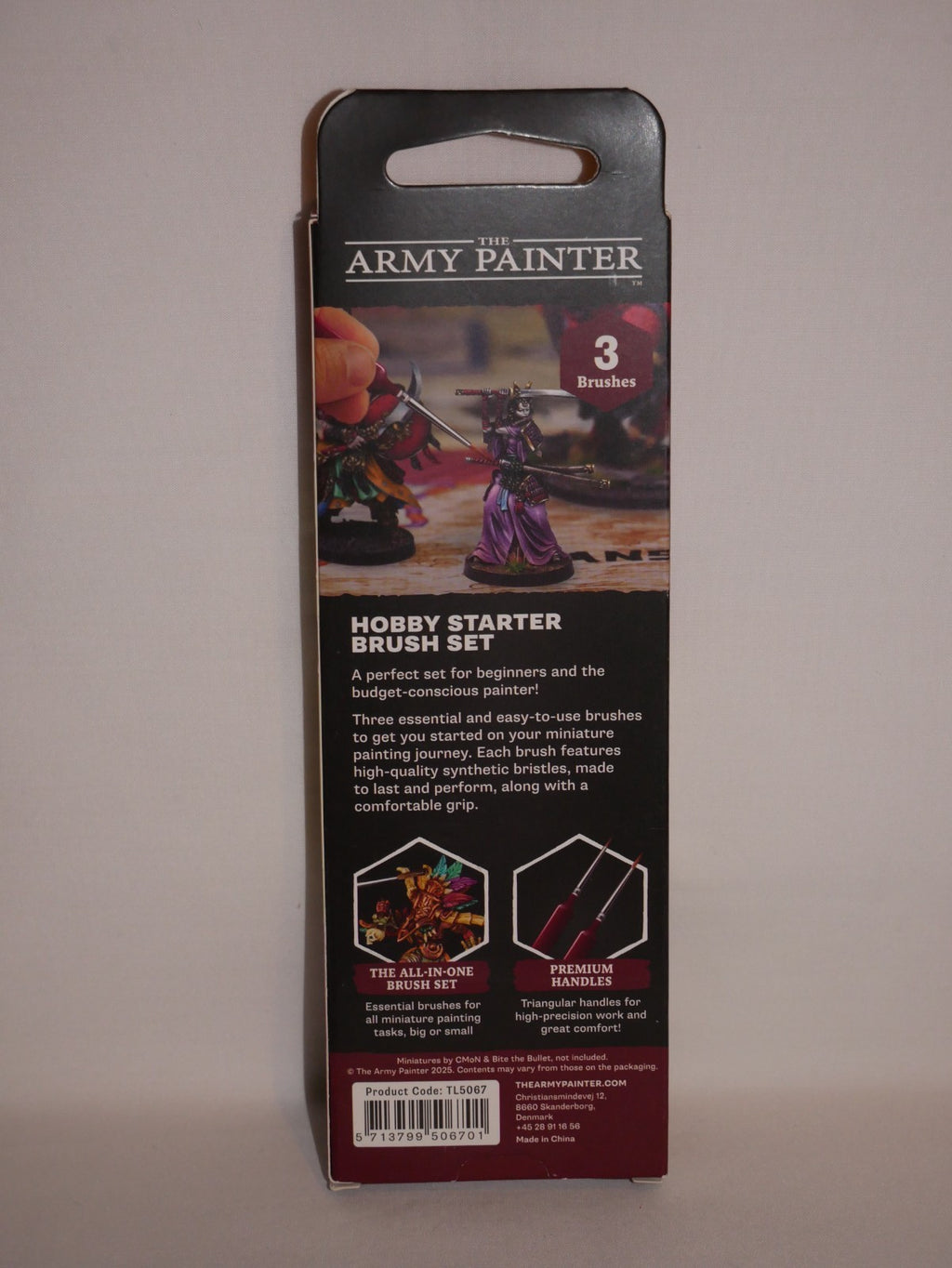 The Army Painter Hobby Starter 3 Piece Brush Set For Miniature Painting - TL5067