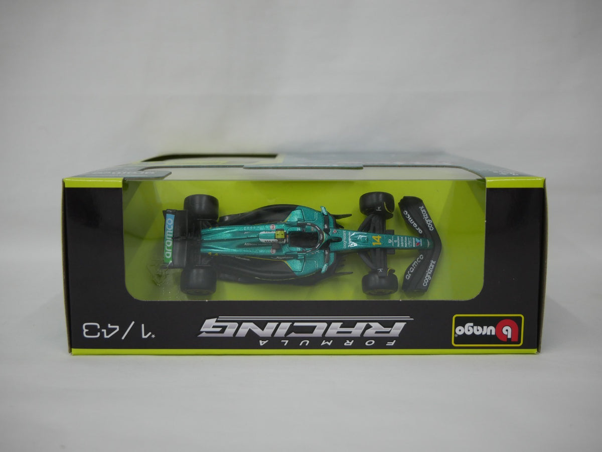 Burago 1:43 Aston Martin Cognizant Aramco Formula 1 Team Pit Pass Diorma Playset -  #18-38460A