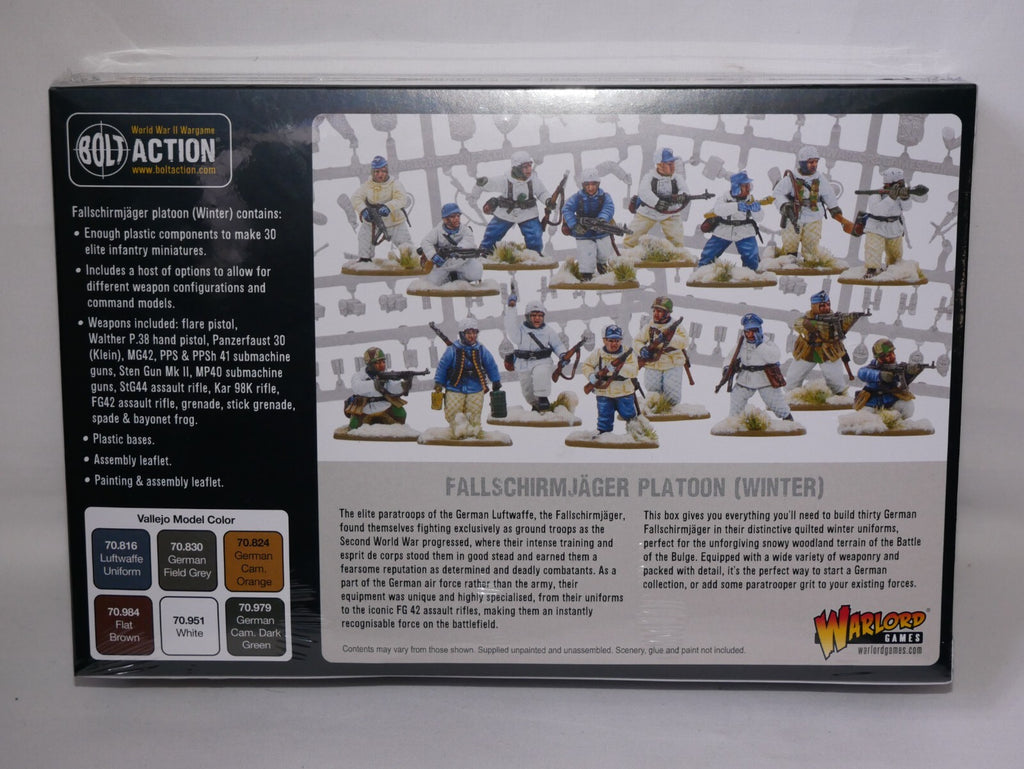 Warlord Games Bolt Action 1:56 WWII Fallschirmjager Platoon (Winter) - 402012102