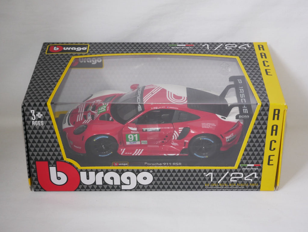Burago 1:24 Scale Porsche 911 RSR GTE (No.91) 24 Hours of Le Mans 2020 #18-28016