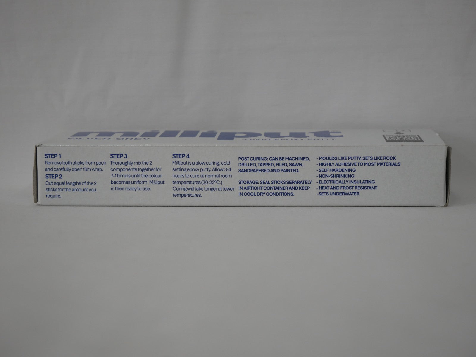 Milliput Silver Grey Two Part Specially Formulated Epoxy Putty (113.4g) Per Pack - MILLSG