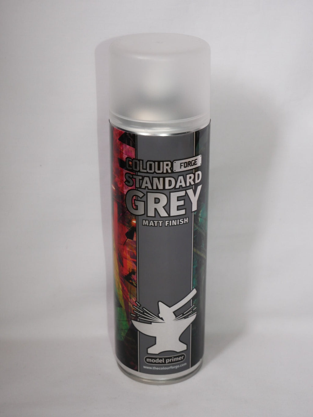 The Colour Forge Standard Grey Matt Finish Model Primer 500ml Aerosol Spray Can