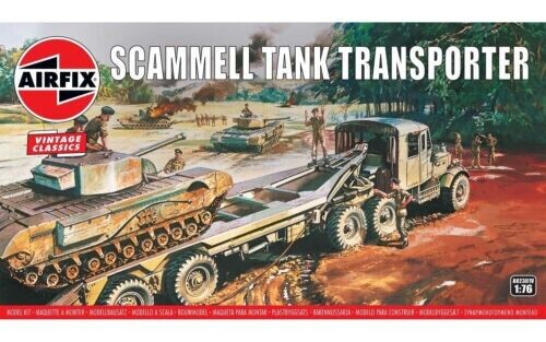 Airfix Vintage Classics 1:76 Scammell Tank Transporter Kit Skill Level 2 A02301V