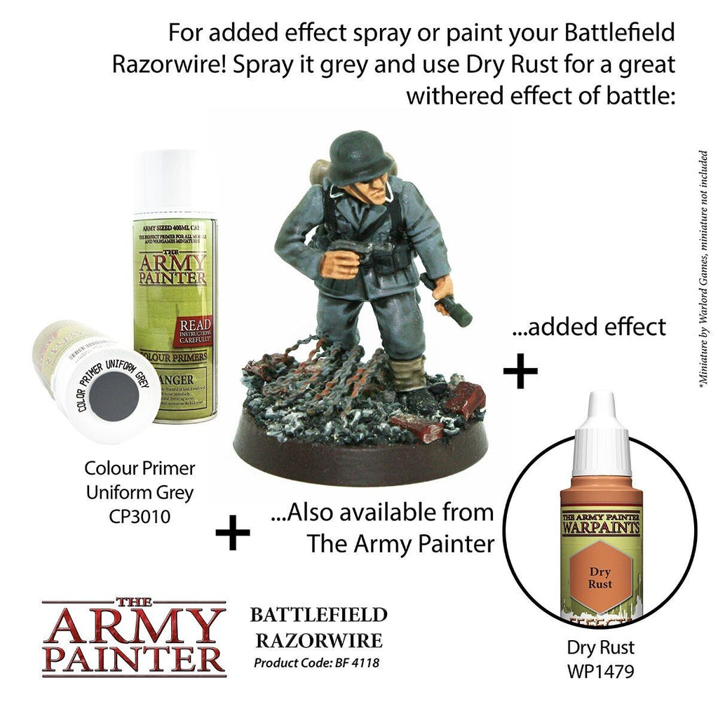 The Army Painter 4M Battlefield Razorwire For Miniature Bases 150ml Tub BF4118