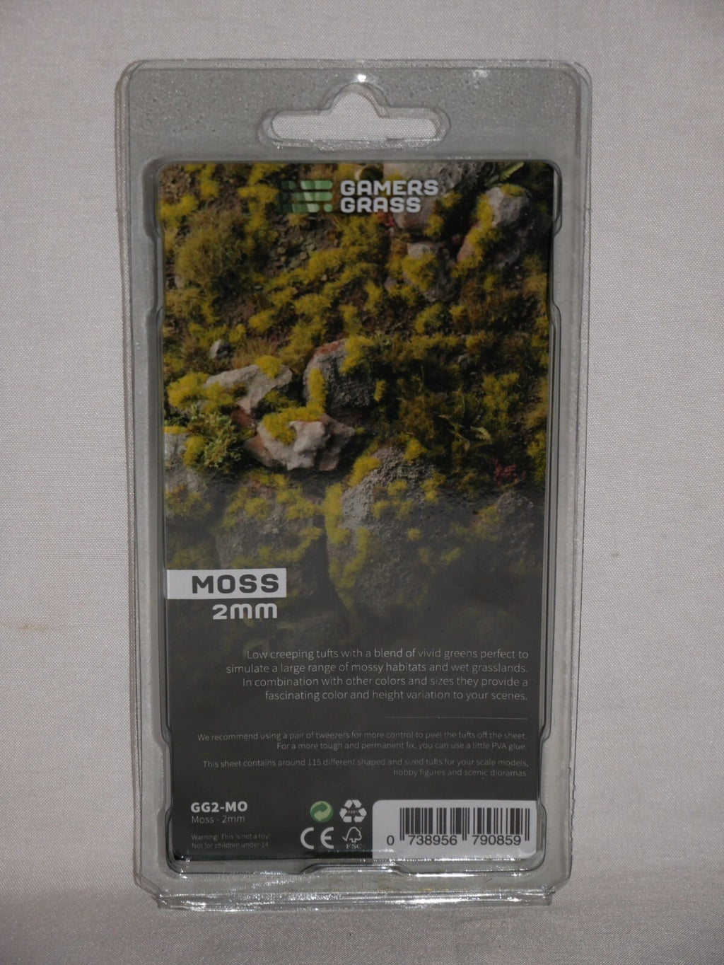 Gamers Grass Wild Moss 2mm Tufts For Wargaming Mini Bases (115) Per Pack GG2-MO