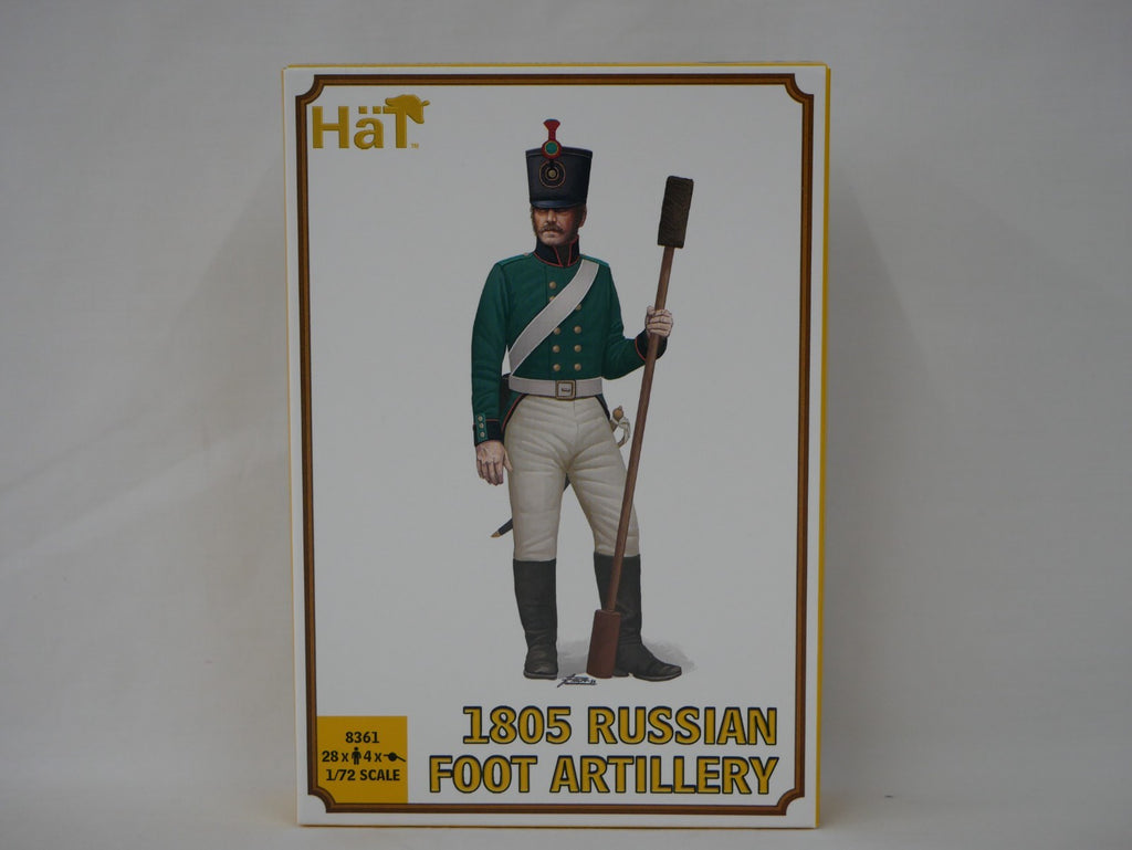 Hat Industrie 1:72 Scale 1805 Napoleonic Russian Foot Artillery With (1/2 pud) 20lb Unicorn Gun - 8361