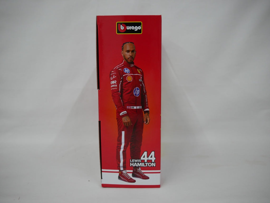 Burago 1:43 Scuderia Ferrari Formula One Team L.Hamilton Pit Pass Diorma Playset - #18-36865H