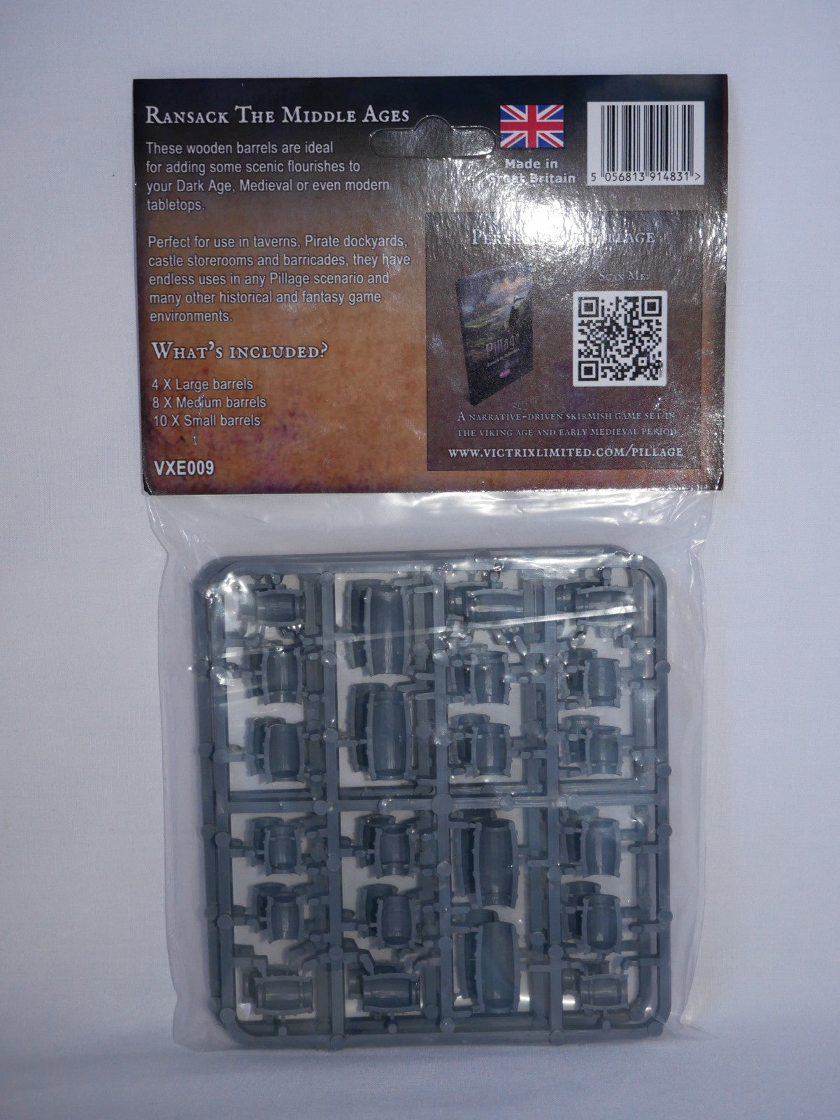 Victrix Ltd Pillage Ransack The Middle Ages 28mm Hard Plastic Barrels - VXE009