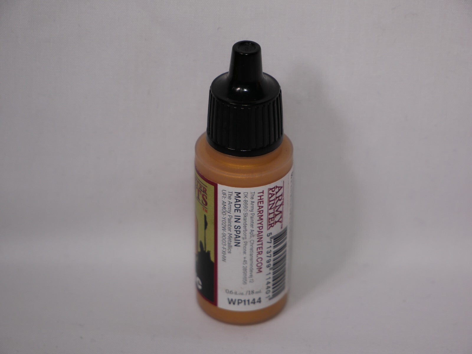The Army Painter Warpaints Metallics Bright Gold (18ml) Dropper Bottle - WP1144