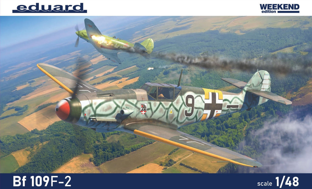 Eduard 1:48 Scale WWII Messerschmitt Bf 109F-2 Weekend Edition Model Kit - 84212